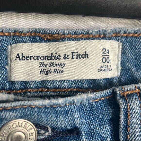 Abercrombie & Fitch High Rise Skinny Jean size 24 - Picture 4 of 5